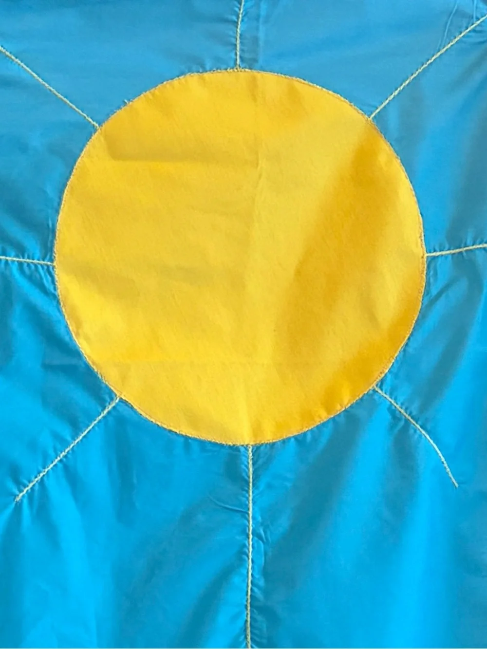 Huge Colorful Wall Hanging Nursery Child’s Room Wall Decor Appliqué Sun & Flower